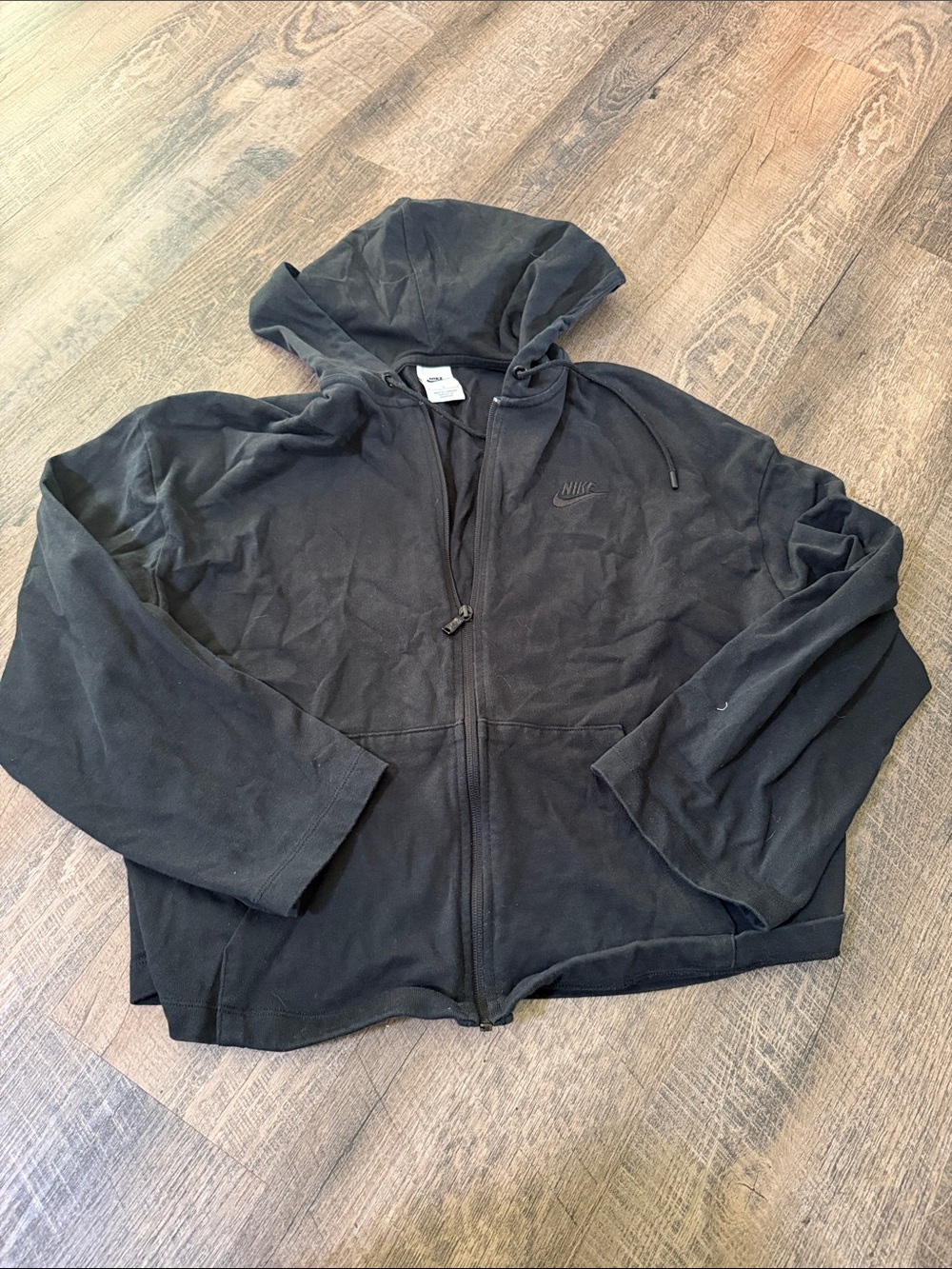 Nike women’s Black Lightweight Zip Hoodie Jacket